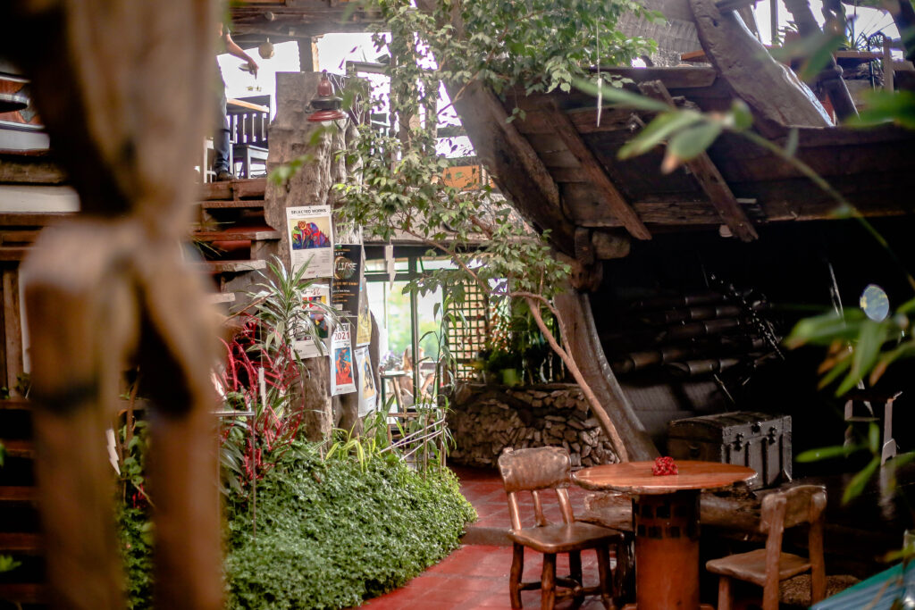 the interior of a restaurant