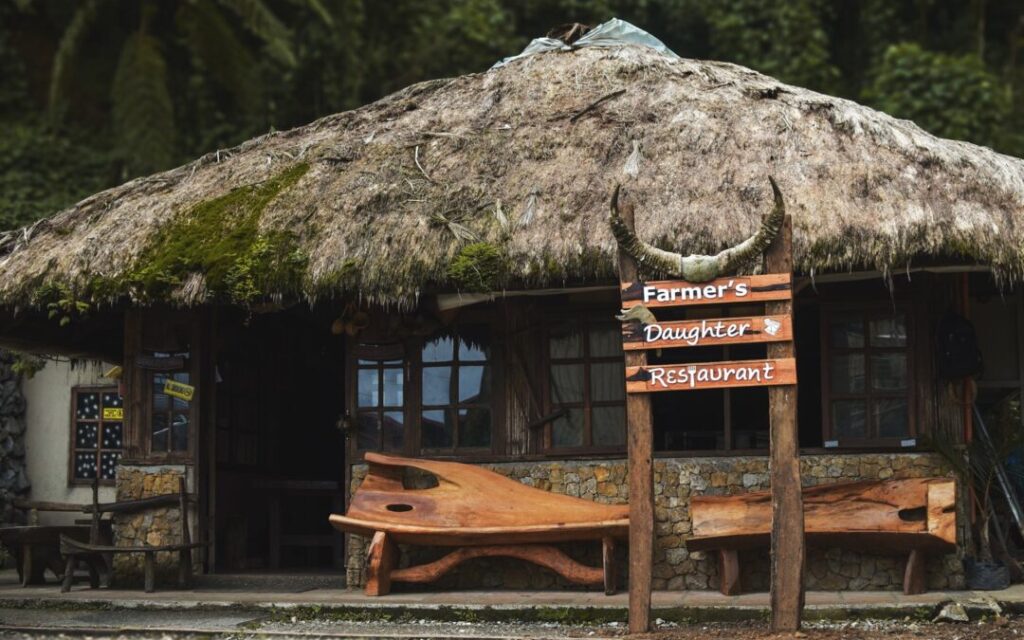 The entrance to Farmer's Daughter restaurant Baguio city