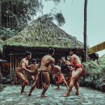 Alt-text: Ganza dance performance at Tam-awan Village