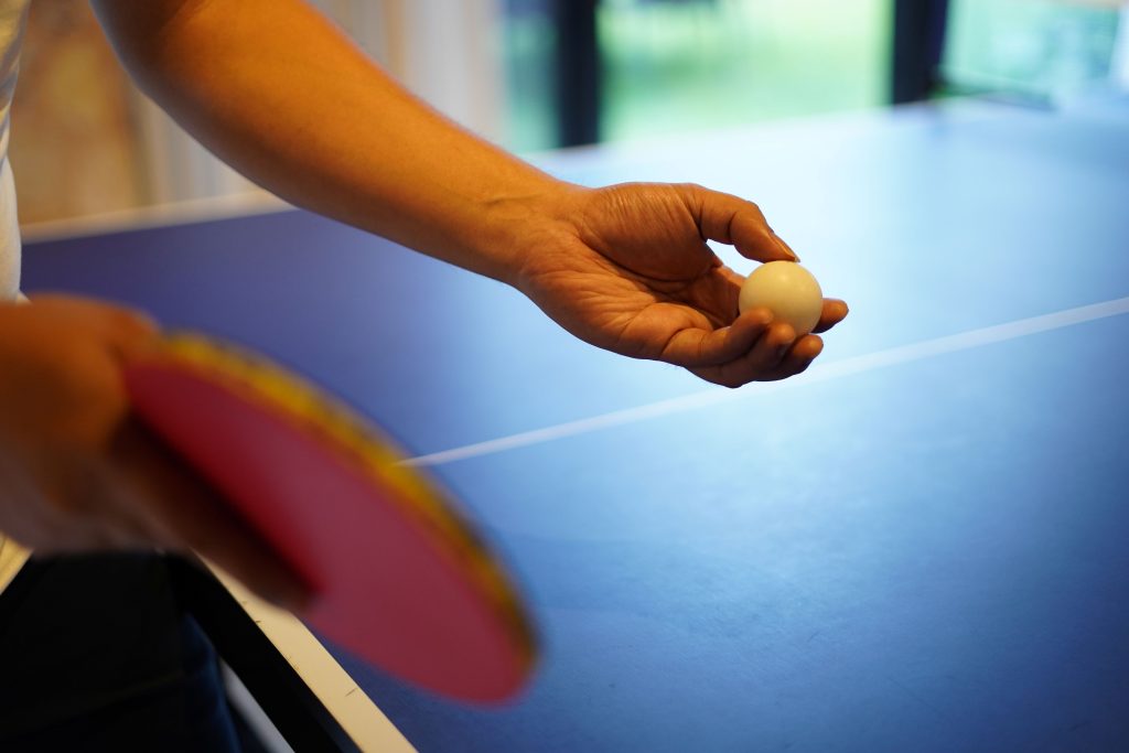 Playing Table Tennis